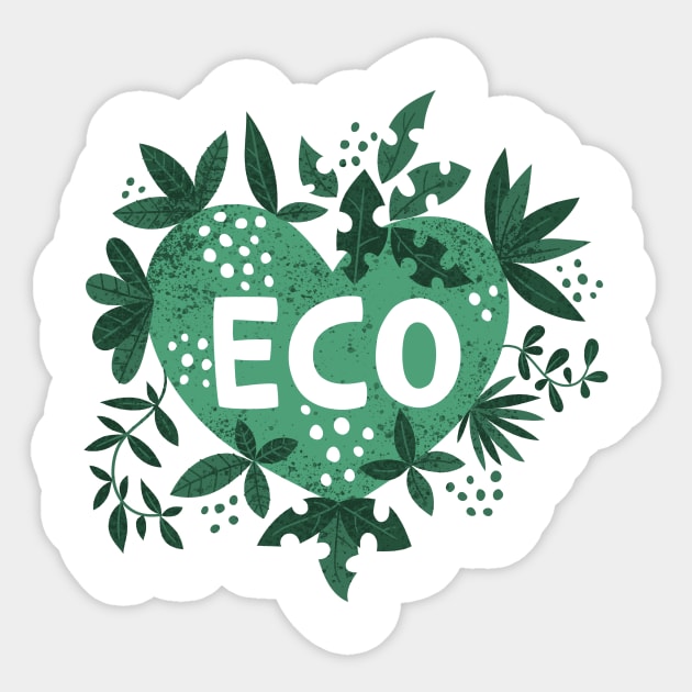 Eco heart Sticker by JoanaJuheLaju1